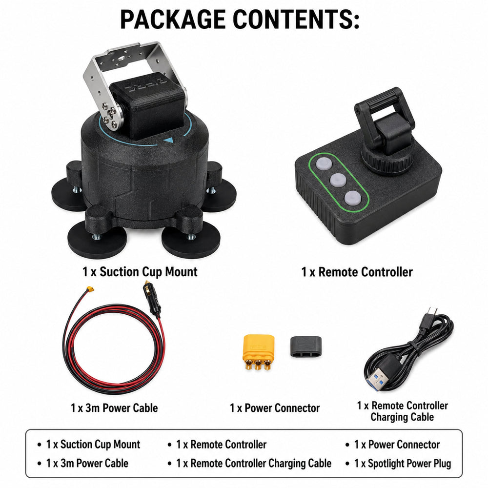 Simple Spotlight Gimbal - package contents