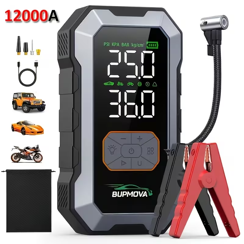 12000A Car Jump Starter - Silver variant
